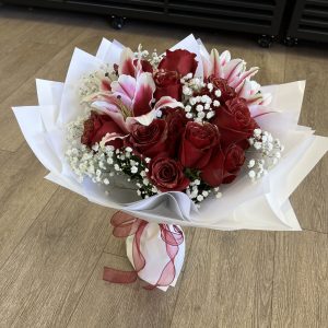 Forever Romance Rose & Lily Bouquet